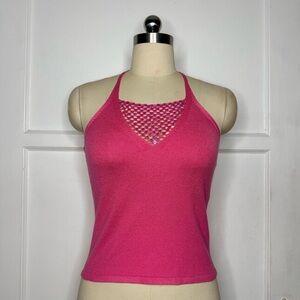 Express pink halter top